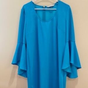 Trina Turk Dress Turquoise Blue Size 10
